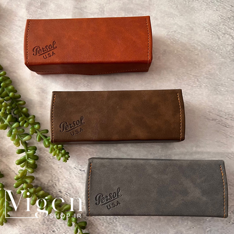 کیف عینک چرم