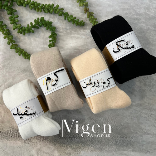 خرید جوراب شلواری توکرکی کرم